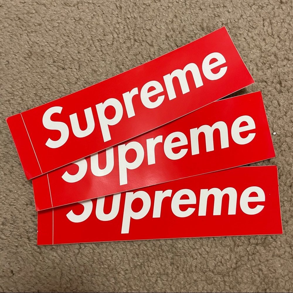 Authentic Supreme Sticker x 3